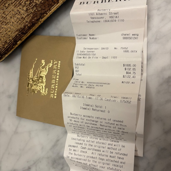 Burberry The Banner glitter handbag - Picture 6 of 6